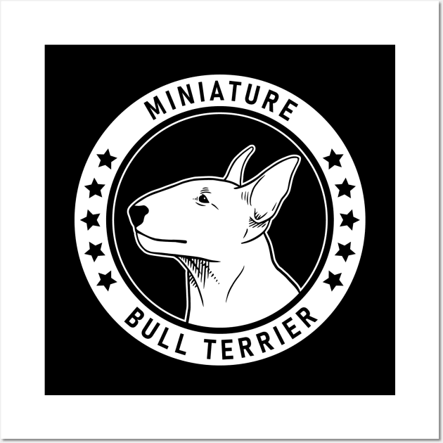 Miniature Bull Terrier Fan Gift Wall Art by millersye